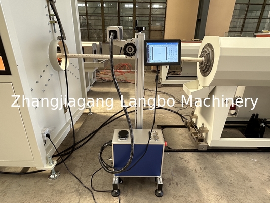 Mesin Pembuat Lini Produksi Ekstrusi Pipa Listrik PVC Plastik, Drainase, Air, Gas