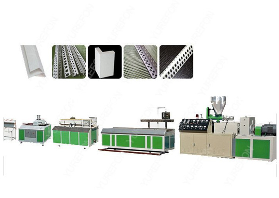Profil plastik U PVC PP PE Corner Edge Bead/Band Turn L Angle Kabel kabel listrik Trunking Extrusion/Production Line Mesin
