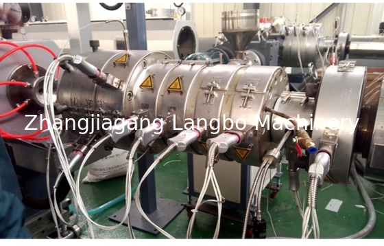 PVC Saluran DN16 DN20 Pengolahan Pipa Plastik Twin Screw Extruder / Mesin Ekstrusi lini produksi Double Output 150kg-220kg