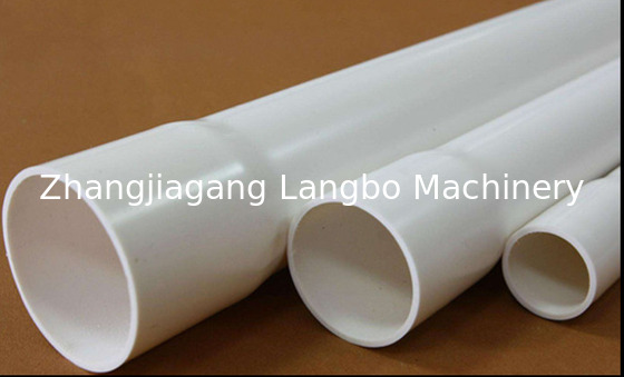 Garis Ekstrusi Pipa PVC Ekstrusi Tunggal Kembar Plastik untuk Air Pertanian dan Gas