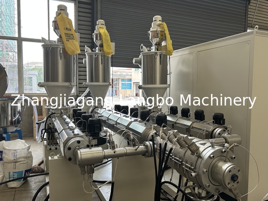 16-630mm PPR Conduit Pipe Hose Twin Single Screw Extruder Mesin pembuatan plastik