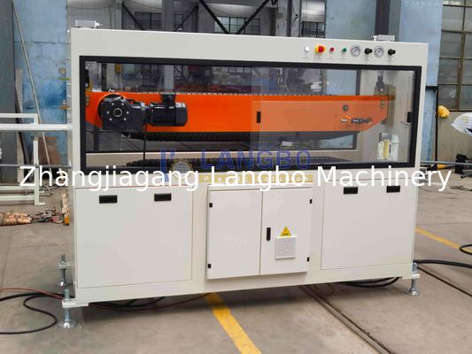 PE Plastic Air Gas Oil Supply Pipe Tube Extrusion Line Produksi Single Screw Extruder Pipe Making Machine