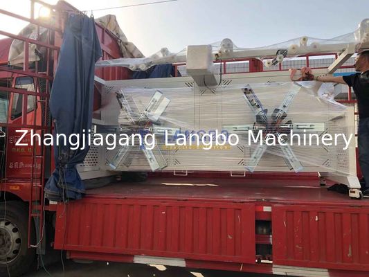 Mesin Penggulung Ulang Pipa Plastik Stasiun Ganda PE HDPE Pipa Bergelombang Winder Coiler