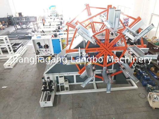 Coiler pipa plastik stasiun disk tunggal