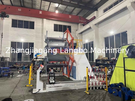 Mesin Penggulung Plastik Multifungsi Mesin Koil Pipa Mesin Penggulung Pipa Plastik Penggulung Disk Ganda Koiler Otomatis Pipa PE