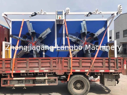 Stasiun Kerja Ganda 16-63mm PE Irrigasi Pipe Coiler