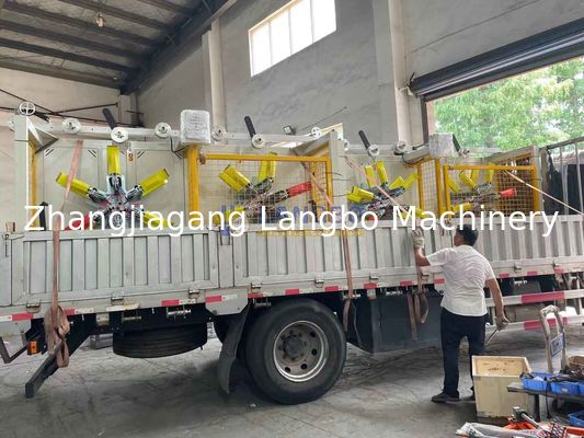 Mesin Penggulung Koil Ganda Stasiun untuk Selang dan Pipa PE Plastik