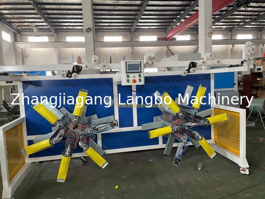 Advanced PE Hose Coiling System 0.1-10m/min Kecepatan Coiling HDPE Pipe Winding Machine Untuk Pipa yang Diproses