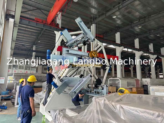Pipa Selang Plastik PE Coiler Stasiun Ganda Penggulung