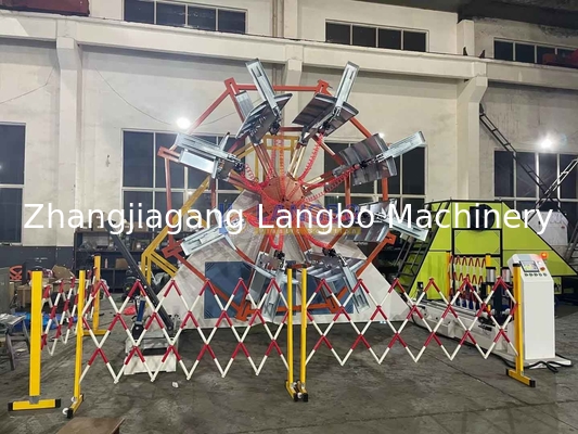 16-32mm Plastik Pipe Coiler dengan Mesin Wrapping untuk HDPE Pipe bergelombang