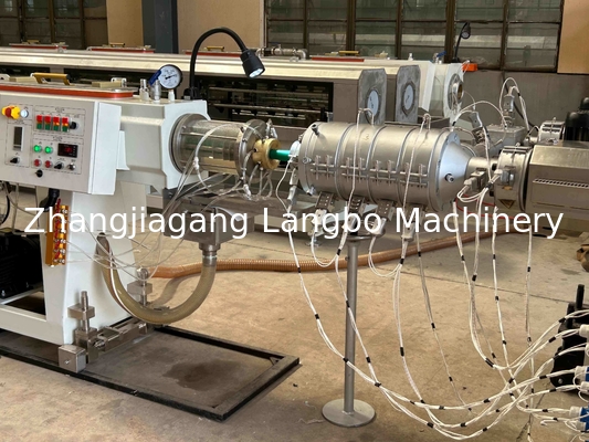Mesin Pembuat Ekstruder Pipa Air PPR Plastik, Pipa Saluran Kabel, Lini Produksi Ekstrusi Tabung