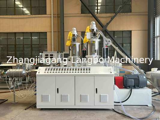 Plastik PPR Double Struktural Hollow Wall Spiral Winding Sewer Corrugated Pipe Tank Extrusion Manufacturing Plant Produksi Mesin Line