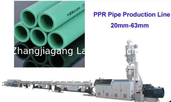 Lini Ekstrusi Plastik Berkapasitas Tinggi untuk Selang Pengemasan Penjepit Berdawai PPR PPR Produksi Pipa Pasokan Air dan Gas Berdiameter Besar