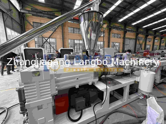 New Global Hot Sale Twin Screw Extruder untuk PP PE Plastik dan PVC Pipe Making Machine