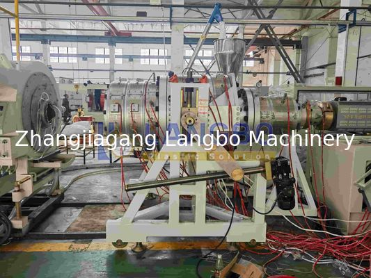Mesin Ekstruder Pembuat Pipa Kaku Pasokan Air Plastik untuk PE PPR PVC