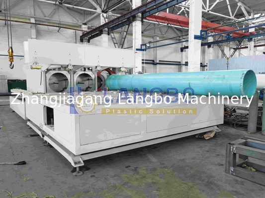 Mesin Lini Produksi Ekstrusi Pipa Pipa Air Listrik Plastik PVC CPVC UPVC dengan Extruder Haul Off Cutting