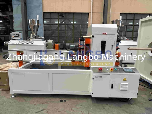 New Global Hot Sale Twin Screw Extruder untuk PP PE Plastik dan PVC Pipe Making Machine
