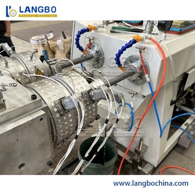 Mesin Pipa PVC Twin Screw Otomatis, Lini Produksi Selang PVC