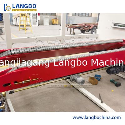 Plastik PVC pipa pembuangan air Extruder pipa bergelombang Mesin extrusion pembuatan