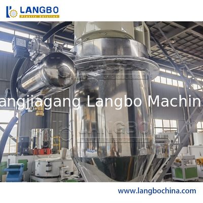 Mesin pencampuran PVC Plastic Powder Heating Cooling Mixer Unit