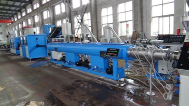 Single Screw Extrusion Elelctrical Wire Pp Pipa Ekstrusi Line 11-125KW Daya