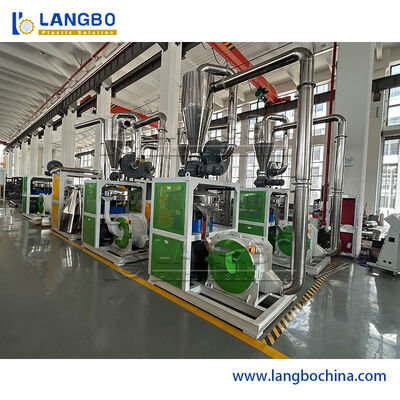 Produk limbah pipa profil plastik Pulverizer Miller Machine