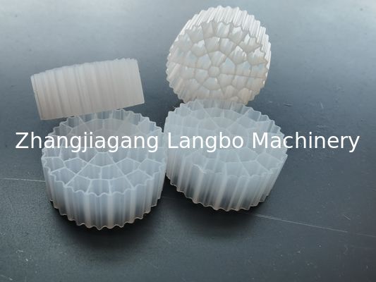 Mesin pembuatan ekstrusi pembawa media filter HDPE Mbbr dengan kecepatan tinggi