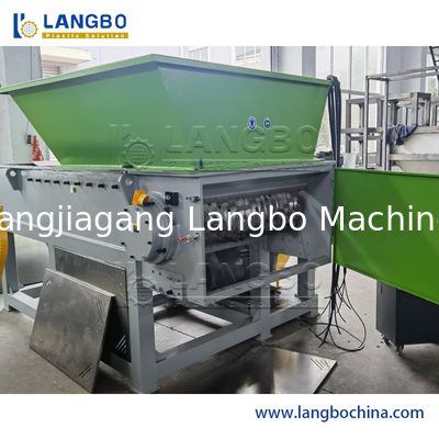 Single Shaft Shredder Limbah Plastik Botol Pipa Film Woven Bags Mesin Shredding Tekstil