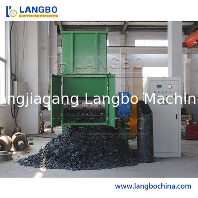 Metal Plastik Double Shaft Scrap Metal Ban Ban Karton Kardus Limbah Plastik Shredder Mesin Shredder