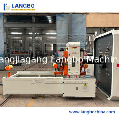 Single Screw Extruder Pipe Machinery PE HDPE Pipe Extrusion Line Produksi