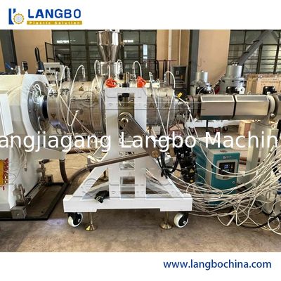 Single Screw Extruder Pipe Machinery PE HDPE Pipe Extrusion Line Produksi