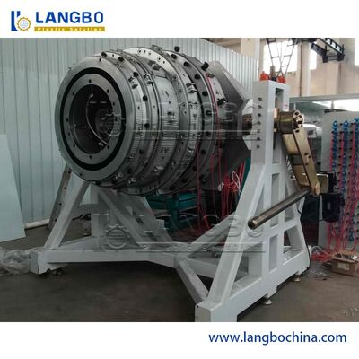 Jalur Ekstrusi Pipa PE PP Plastik Output Tinggi