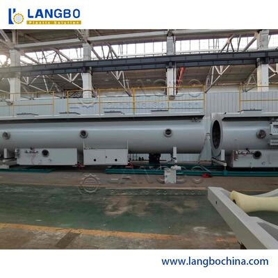 Jalur Ekstrusi Pipa PE PP Plastik Output Tinggi