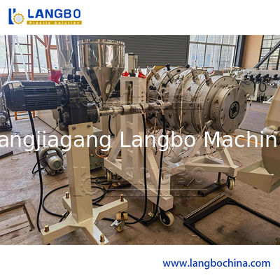 Mesin Pembuat Ekstrusi Pipa Plastik HDPE PPR / Lini Produksi Ekstruder Pipa PE