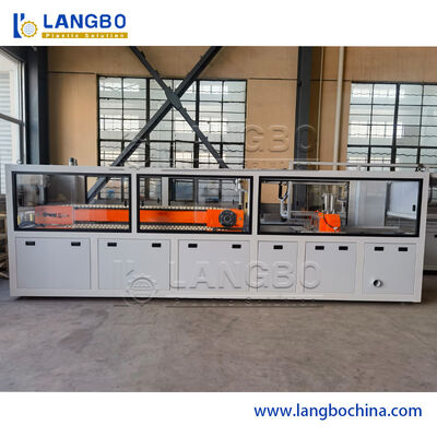 300mm PVC Profil Ekstrusi Line Dengan Conical Double Screw Extruder