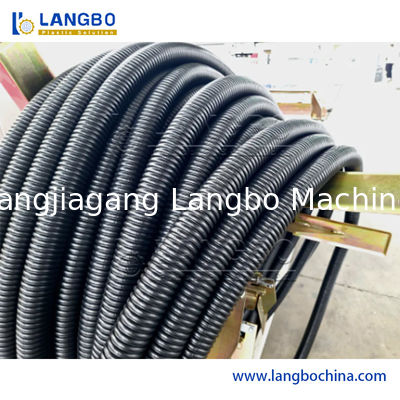 Mesin Ekstrusi Pipa Bergelombang Serat PVC Lunak Plastik