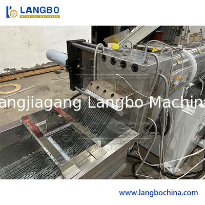 Single Screw Extruder Mesin Granulator Daur Ulang Plastik Kapasitas 150kg / H