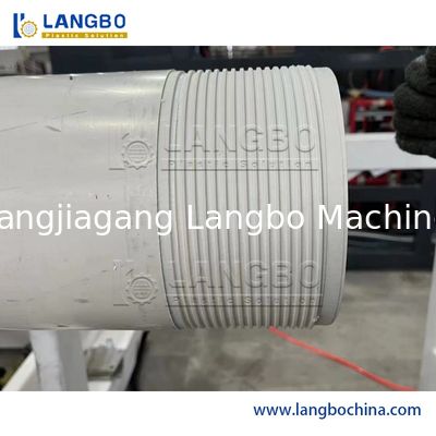 Mesin Threading Pipe CNC otomatis untuk pipa PVC 16-630mm dengan Twin Screw Extruder dan operasi sepenuhnya otomatis