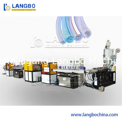 Mesin Pembuat Ekstruder Selang Pipa Beranyam Serat Taman PVC Lunak Plastik