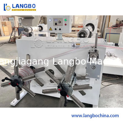 Mesin Selang Air Taman PVC Plastik PVC Lembut Dikepang Serat Diperkuat Pipa Fleksibel Mesin Pembuat Ekstrusi Tabung