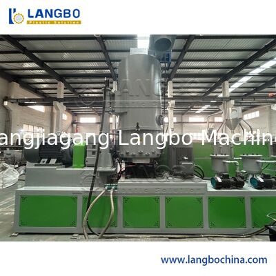 Single Screw Extruder PP/PE Regrinds Plastic Recycling Granulating Machine