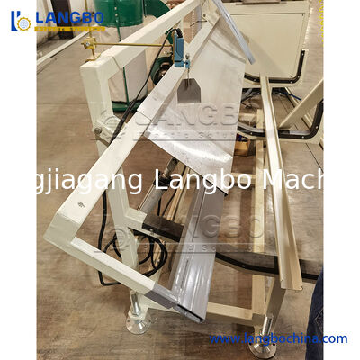 55/110 Conical Twin Screw Extruder PVC Profile Extrusion Line for 1180mm Cable Trunking with 22KW Motor Power