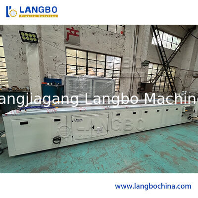 PVC Cable Trunk Extrusion Machine with 55/110 Conical Twin Screw Extruder for 1180mm Profile Size and 22KW Motor Power