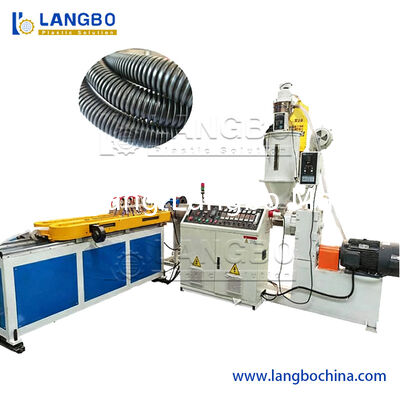 PVC PU Tube Flexible Ducting Extrusion Corrugated Hose Production Line Single Screw Plastic Extruder Mesin pembuatan pipa bergelombang kecil