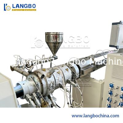 Plastik Supply Water PE HDPE PP PPR Pipe Tube Single Screw Extruder Produksi/Line Extrusion/Making Machine