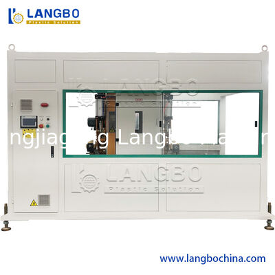 PE Besar Diameter Kerongkongan Pipa Dinding Kembar Single Screw Extruder Ekstrusi Plastik Produksi Line Mesin Membuat