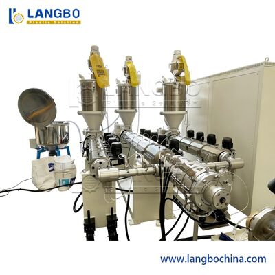 Profil Plastik Berkecepatan Tinggi PPR Pipa Drainase Air Membuat Ekstrusi Sekrup Tunggal