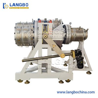 Mesin Lini Produksi Pipa PVC Plastik Conical Twin Screw Extruder