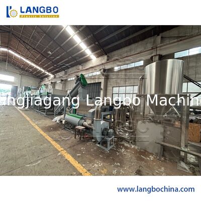 Mesin Pelletiser Profesional Pet Daur Ulang Garis Merek SIEMENS Motor