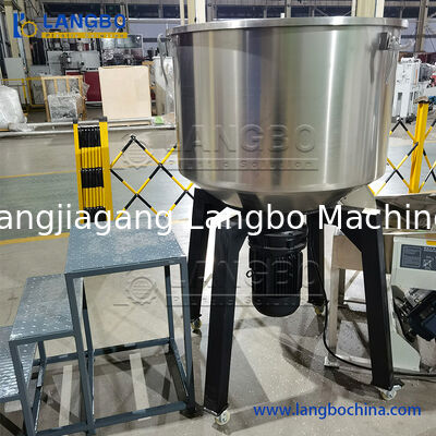 Pelet plastik stainless steel vertikal pencampur warna plastik